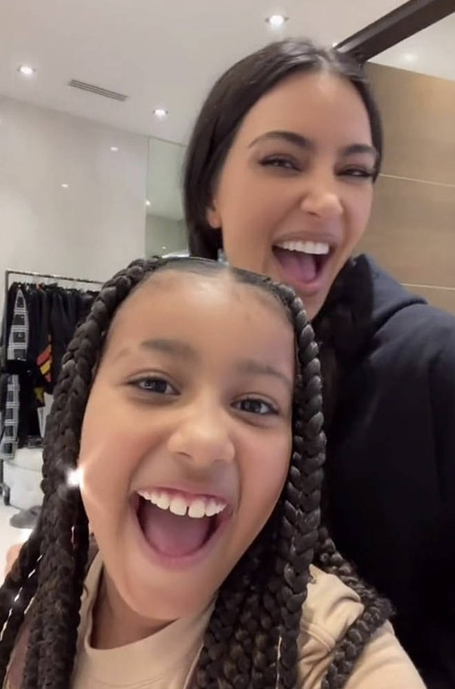 Kim Kardashian and her daughter North West's TikTok handle is @KimAndNorth
