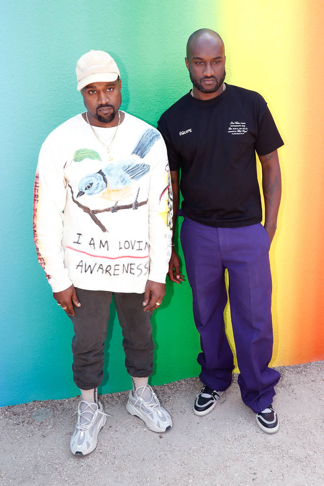 Kanye West and Virgil Abloh at the Louis Vuitton: Front Row for Paris Fashion Week