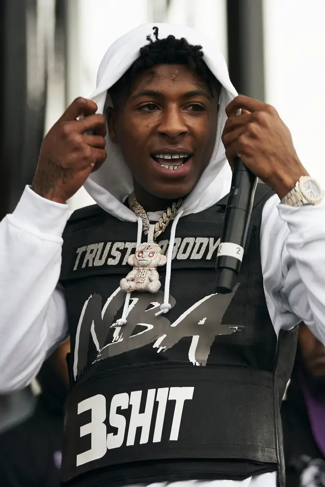 NBA YoungBoy performing at the JMBLYA Dallas in 2019