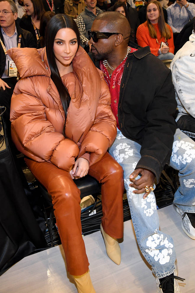 Kim and Kanye Attend The 69th NBA All-Star Game