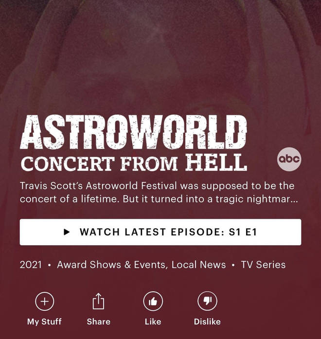 Astroworld: Concert from Hell on Hulu