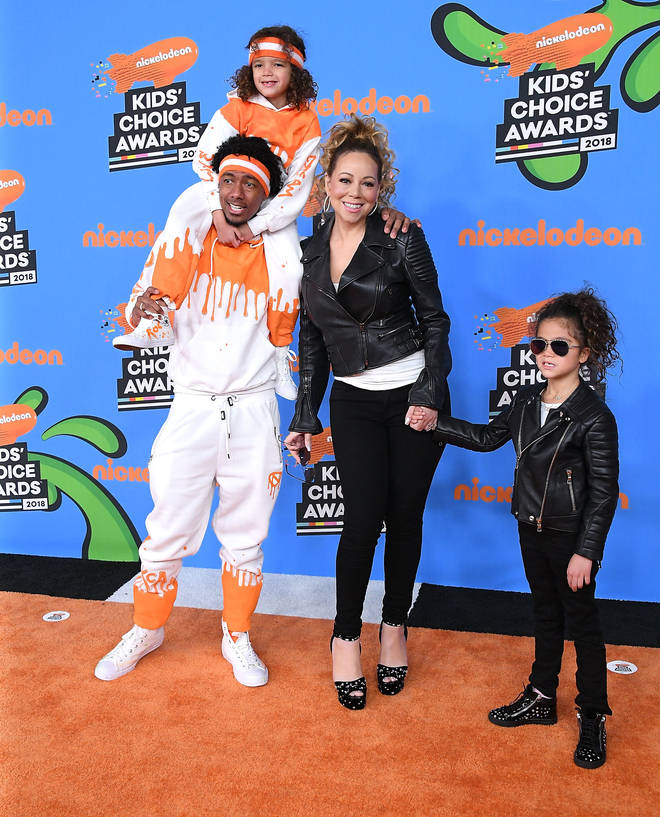 Nick Cannon, Mariah Carey and Kids at the Nickelodeon's 2018 Kids' Choice Awards