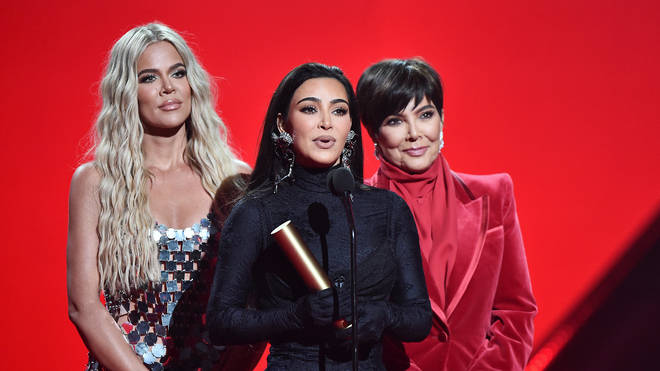 The Kardashian-Jenners won The Reality Show of 2021 award for ‘Keeping Up With the Kardashians' on stage during the 2021 People's Choice Awards .