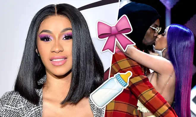 Cardi B posted the first photo of baby Kulture on Instagram.