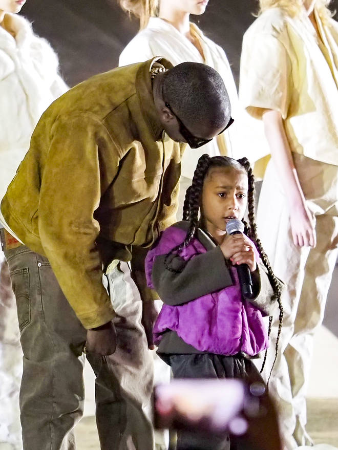 North West made her rap debut at the "Yeezy Season 8" fashion show last year in Paris.