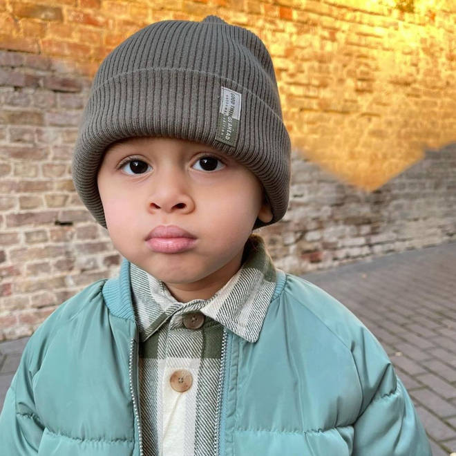 Breezy shared a picture of his 'heartbreaker' son Aeko.