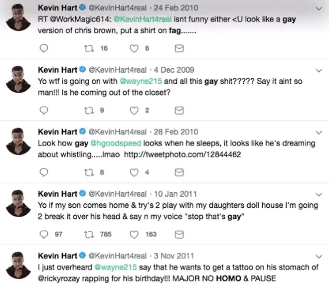 Kevin Hart stepped down from hosting the Oscars after homophobic tweets resurfaced