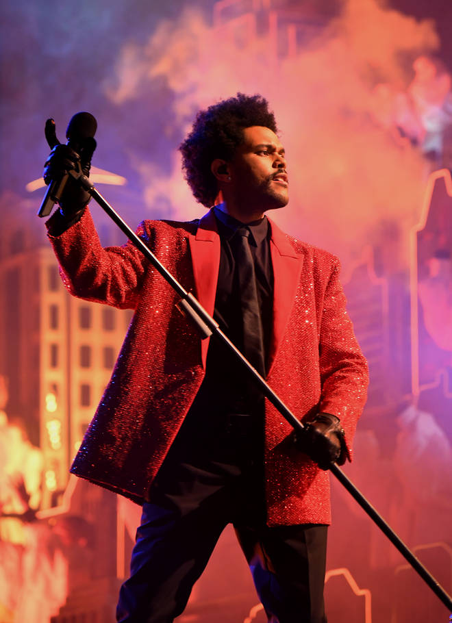The Weeknd rehearsing for the Super Bowl LV Halftime - 2021