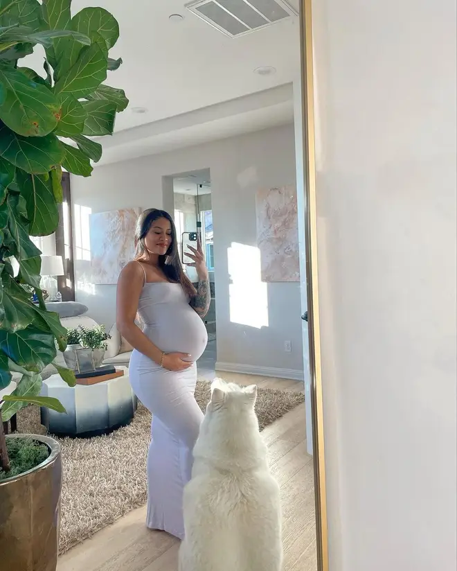 Diamond Brown confirmed she was pregnant on Instagram