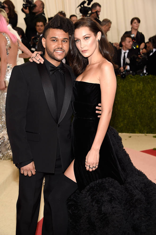 The Weeknd and Bella Hadid at the Manus x Machina: Fashion In An Age Of Technology Costume Institute Gala
