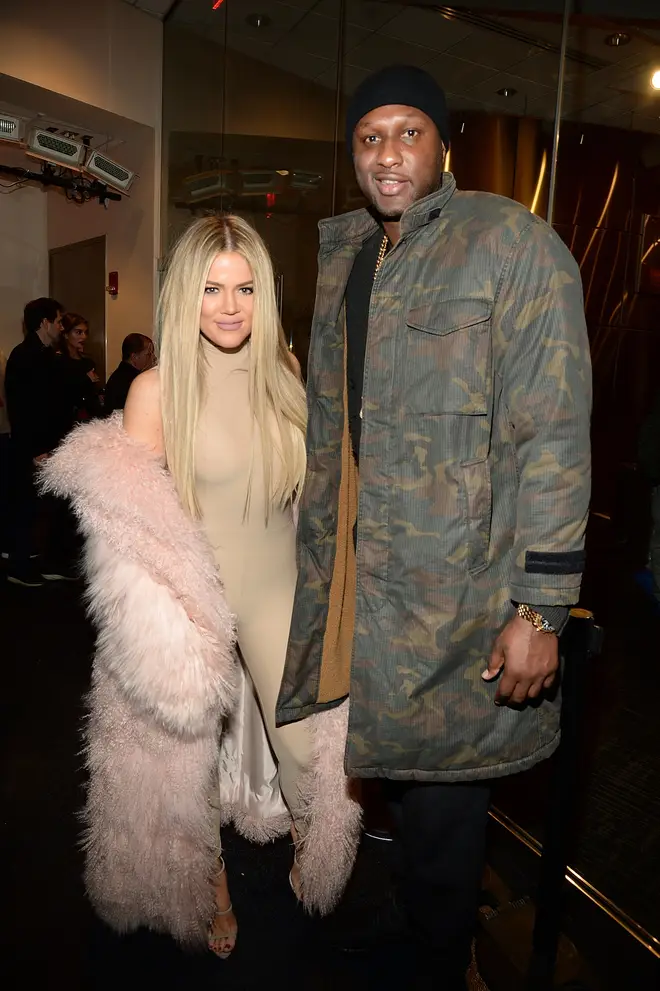 Khloe Kardashian and Lamar Odom at Kanye West's Yeezy Season 3 Fashion Show