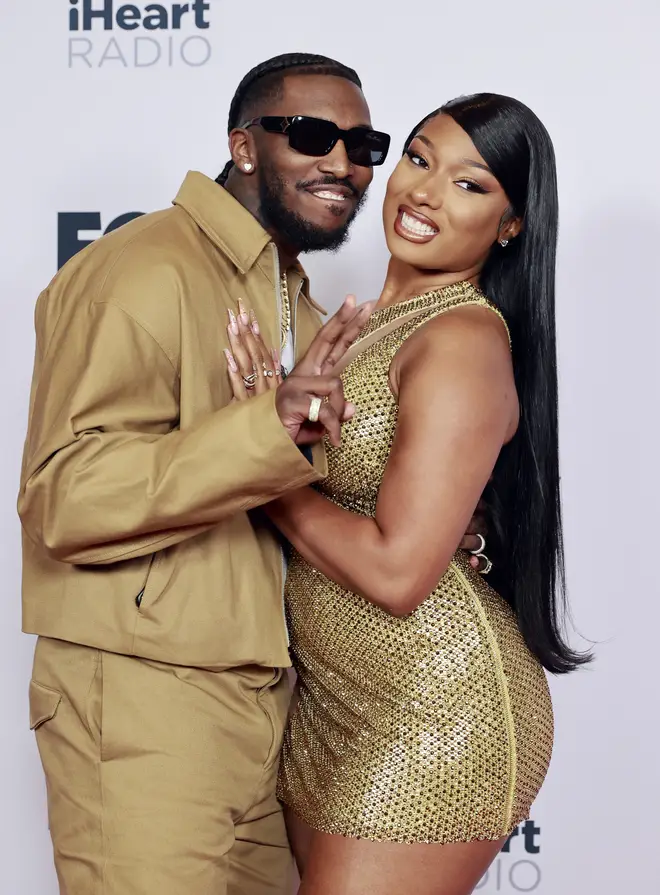 Pardison Fontaine and Megan Thee Stallion at the 2021 iHeartRadio Music Awards