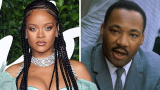 Rihanna slammed over 'disrespectful' edited image of Martin Luther King with gold grills