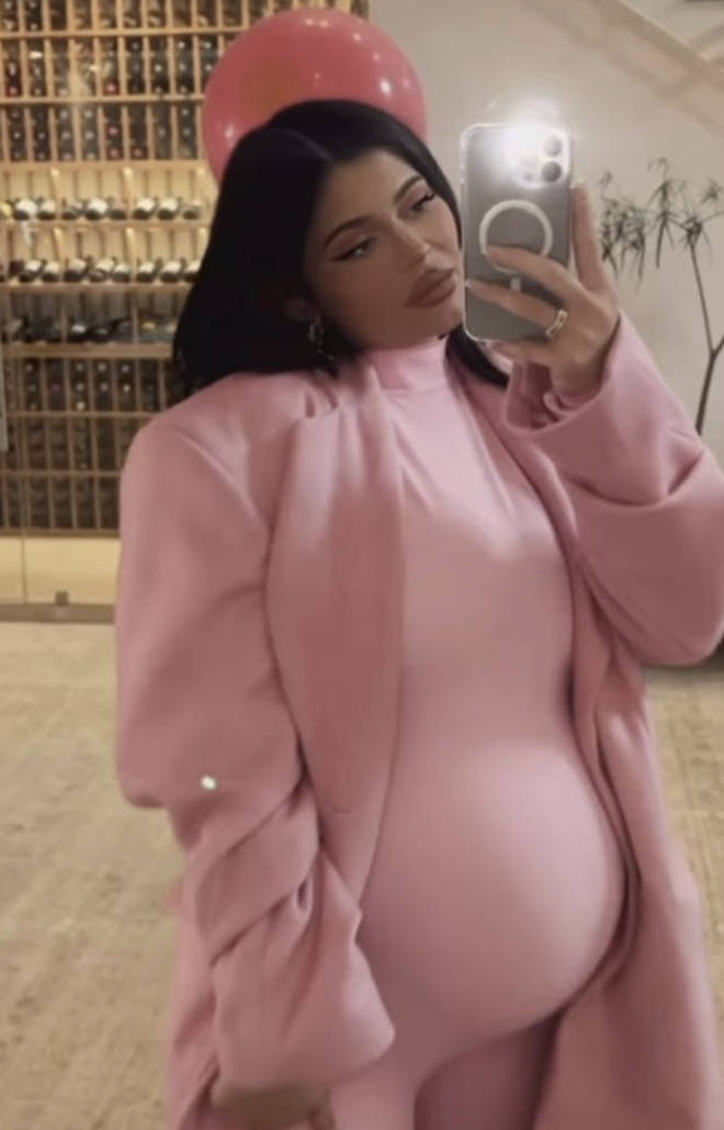 Kylie Jenner sparked rumours that she is having a baby girl after spotted wearing all pink