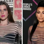 Julia Fox responds after being accused of 'copying' Kim Kardashian's look