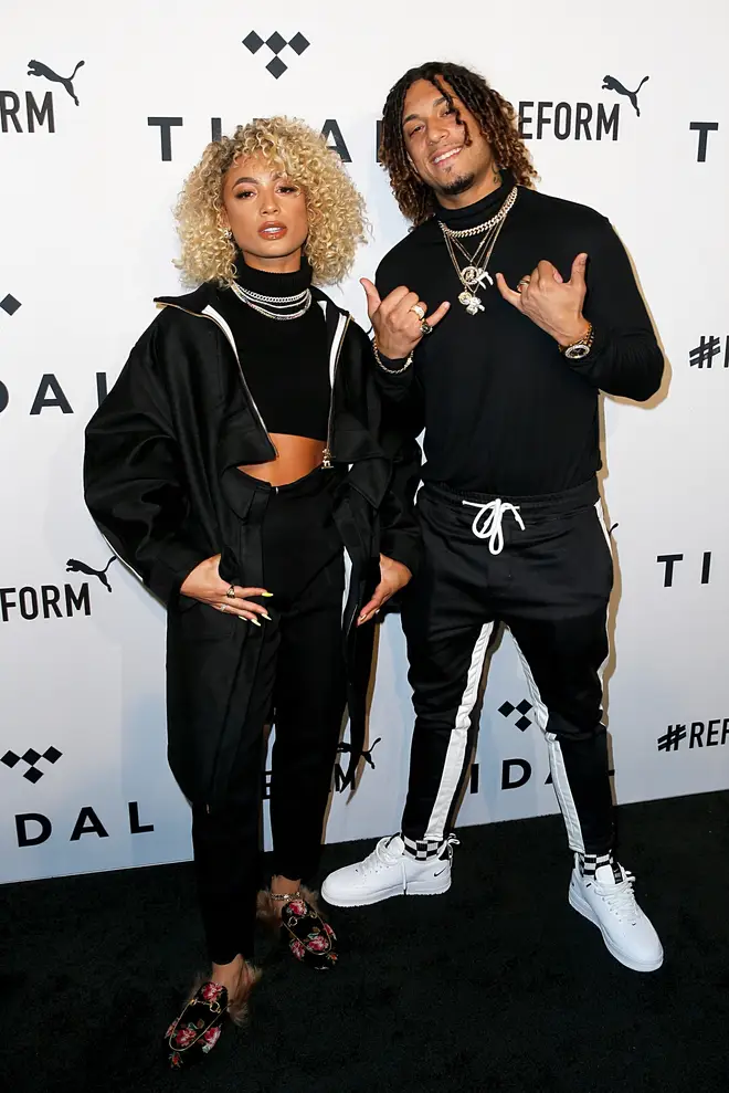 DaniLeigh and her brother Brandon Bills at the TIDAL X: Brooklyn event in 2018