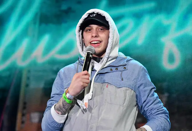 Pete Davidson is an American comedian. He is currently dating Kanye's ex-wife, Kim Kardashian.