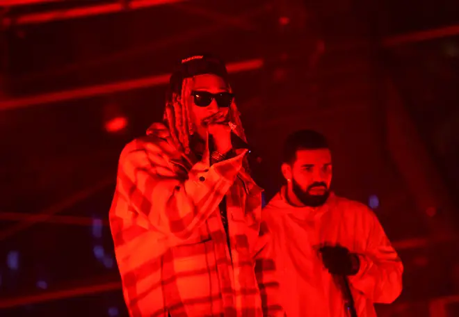 Future  and Drake perform at 'HOMECOMING WEEKEND' Hosted By The h.wood Group & REVOLVE, Presented By PLACES.CO and Flow.com, Produced By Uncommon Entertainment on February 12, 2022 in Los Angeles, California