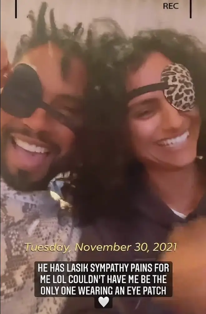 Miguel and Nazanin fuelled reconcillation rumours as the model shared a snap of them together back in November, 2021.