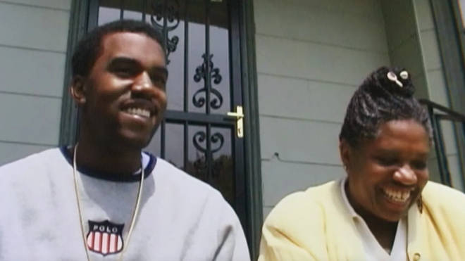 Kanye West and his mum Donda West in the documentary