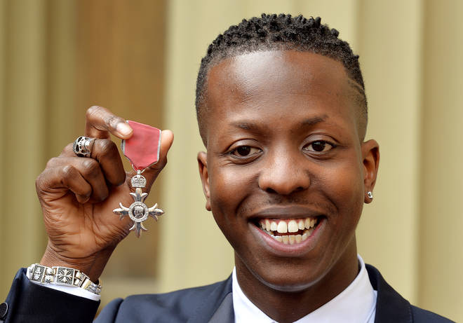 Jamal Edwards was awarded an  Member of the British Empire (MBE) by the Prince of Wales at an Investiture Ceremony at Buckingham Palace on March 26, 2015 in London, England