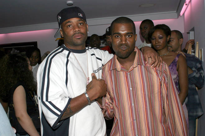 Damon Dash and Kanye West during Kanye West's Album Preview Party at 40/40 in New York City, New York, United States