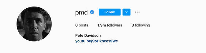 Pete recently rejoined Instagram under the username @pmd.