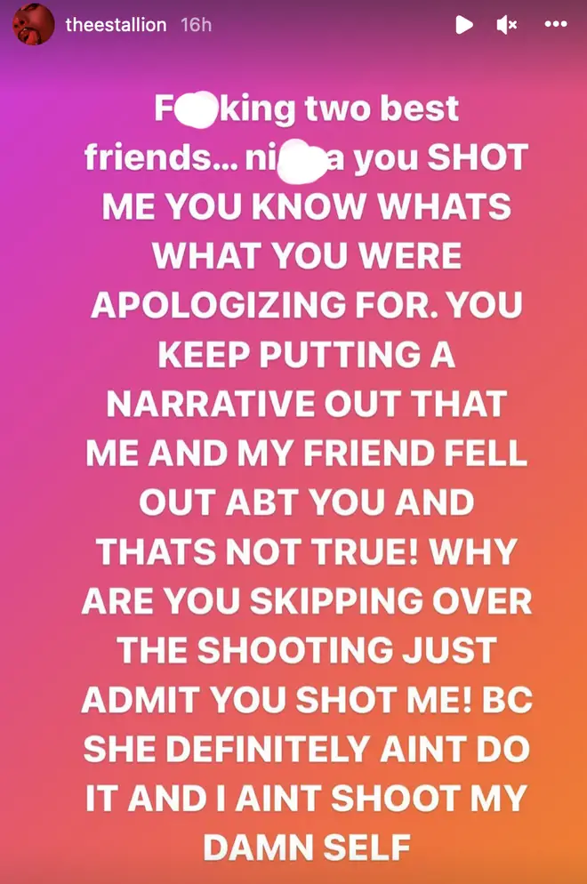 Megan Thee Stallion responds to Tory's claim that he apologised to her due to him sleeping with Meg and her best friend