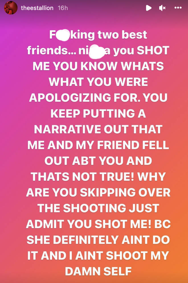 Megan Thee Stallion responds to Tory's claim that he apologised to her due to him sleeping with Meg and her best friend