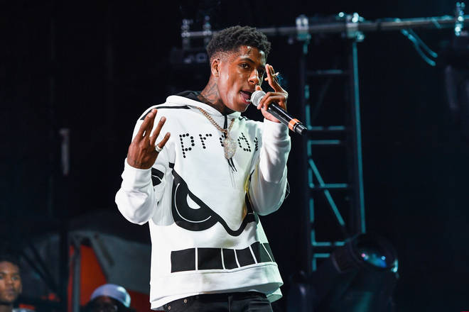 NBA YoungBoy performs during Lil WeezyAna at Champions Square on August 25, 2018 in New Orleans, Louisiana
