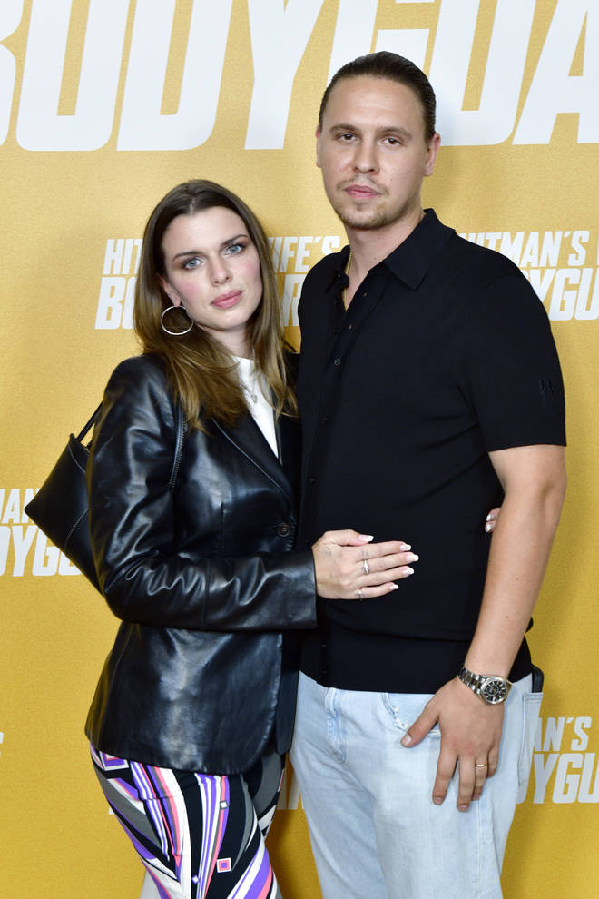 Julia Fox (L) and Peter Artemiev attend the "Hitman&squot;s Wife&squot;s Bodyguard" special screening at Crosby Street Hotel on June 14, 2021 in New York City
