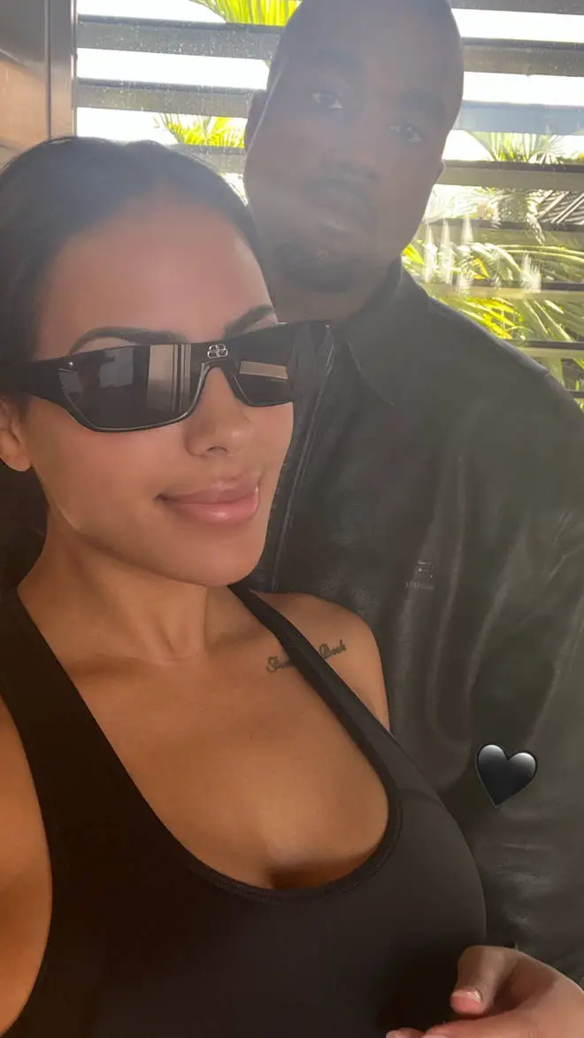 Chaney Jones posted a selfie with Kanye West on her IG story confirming the pair's romance despite the rapper's ongoing divorce to Kim Kardashian