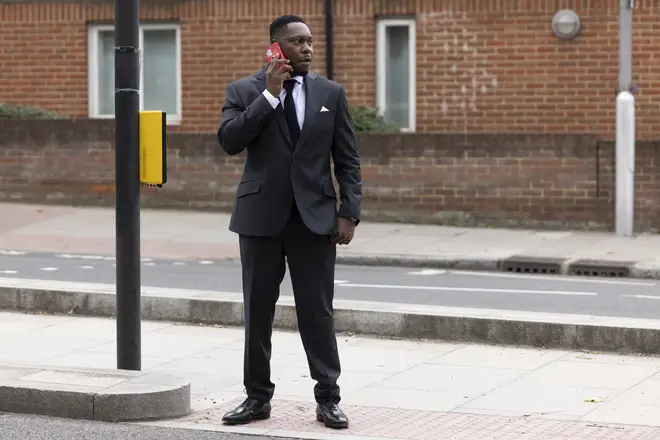 Dizzee Rascal, arrives at Croydon Magistrates court on September 03, 2021 in Croydon, England