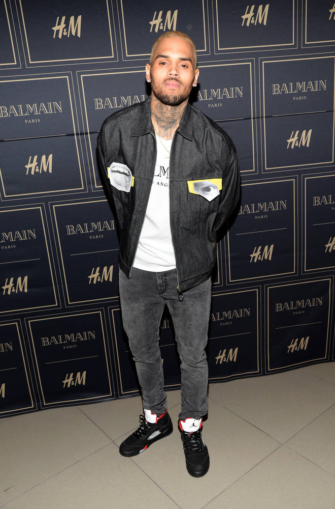 Recording artist Chris Brown attends the Balmain x H&M Los Angeles VIP Pre-Launch on November 4, 2015 in West Hollywood, California