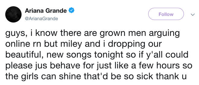 Ariana Grande responded to Kanye West's Twitter rant at Drake