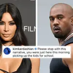 Kim Kardashian claps back at Kanye West for claiming she won't let him see their kids