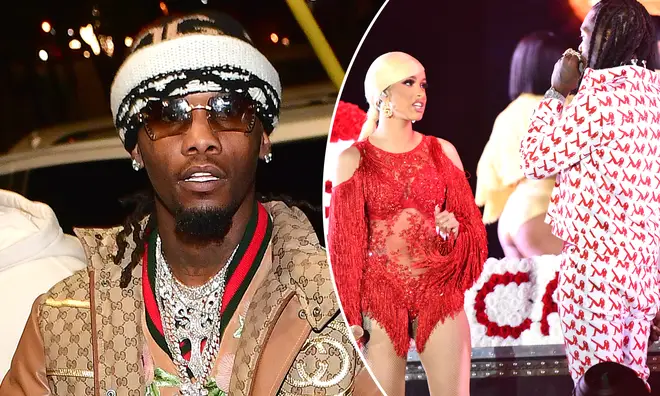 Offset has explained why he stormed Cardi's set in a bid to win her back.