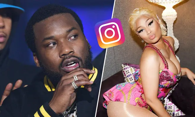 Meek Mill claims Nicki Minaj blocked him on Instagram.