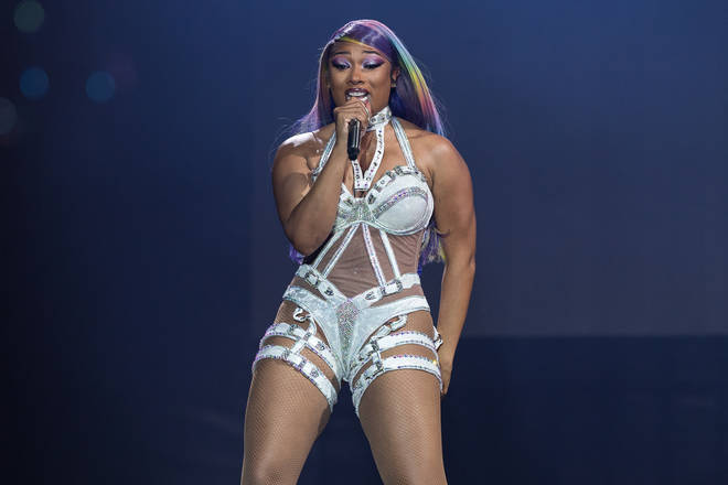 Megan Thee Stallion performs onstage during day 3 of the Okeechobee Music & Arts Festival 2022 at Sunshine Grove on March 05, 2022 in Okeechobee, Florida