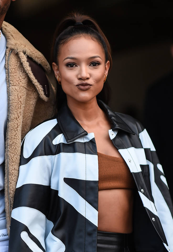 Karreuche Tran is seen outside the Phillip Lim show during New York Fashion Week S/S20 on September 09, 2019 in Brooklyn, New York