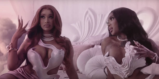 Cardi B and Summer Walker in the new music video for No Love