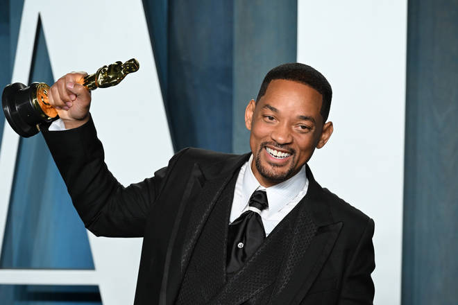 Will Smith attends 2022 Vanity Fair Oscar Party on March 27, 2022 in Beverly Hills, California