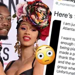 An alleged post from Offset's father shows him calling out the 'Money' rapper.