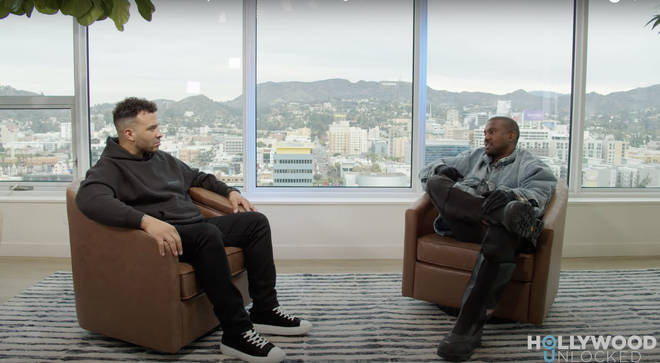 Kanye West speaking to Jason Lee of Hollywood Unlocked about controlling his own narrative and his marriage to Kim Kardashian