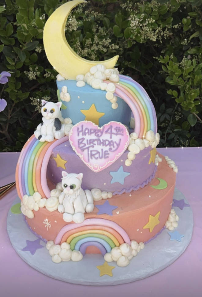 True's unicorn birthday cake.