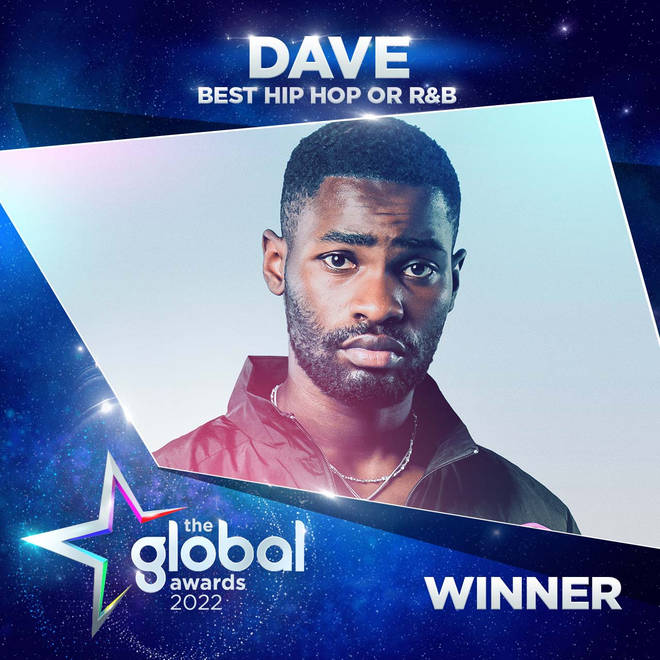 Dave picked up the Global Award for Best Hip Hop our R&B.