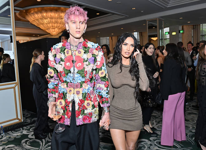 Machine Gun Kelly and Megan Fox pictured inside at The Daily Front Row's Sixth Annual Fashion Los Angeles Awards.
