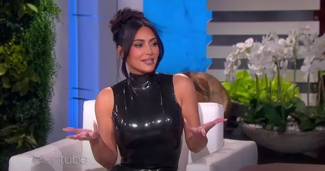 Kim Kardashian appearing on The Ellen Show