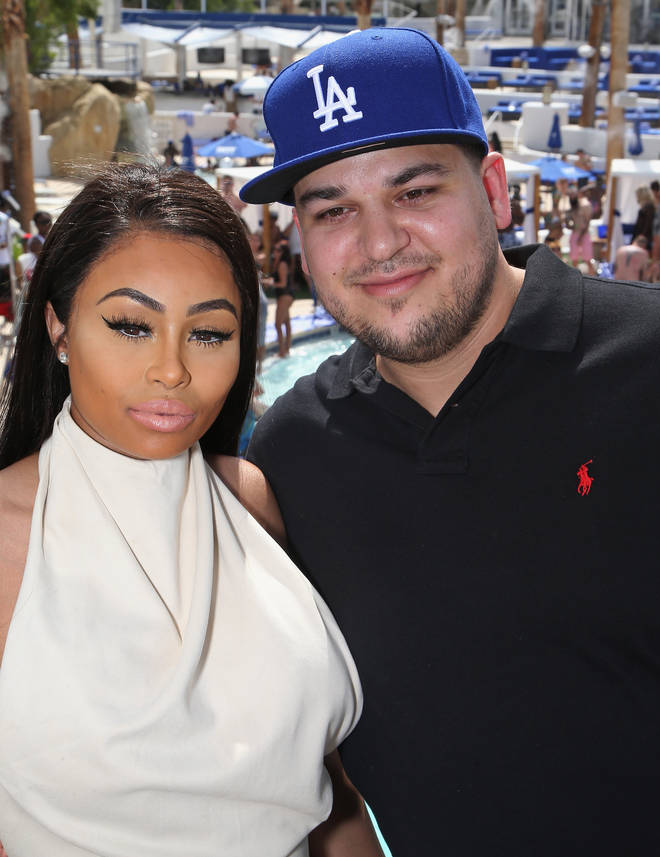 Blac Chyna and television personality Rob Kardashian attend the Sky Beach Club at the Tropicana Las Vegas on May 28, 2016 in Las Vegas, Nevada