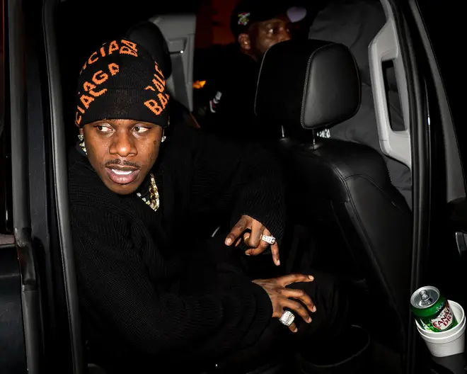 DaBaby is seen attending the Donda 2 Official After Party at XXIII Club on February 22, 2022 in Miami, Florida